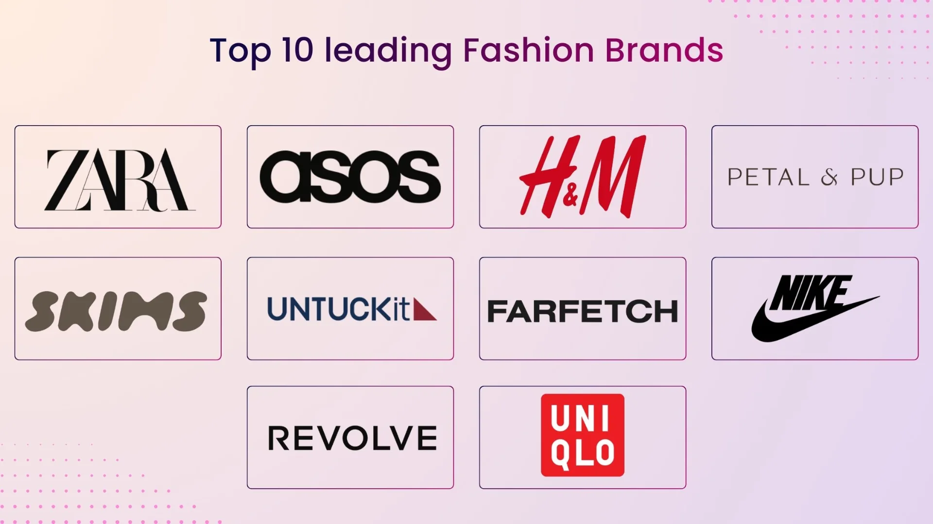 Top 10 leading Fashion Brands