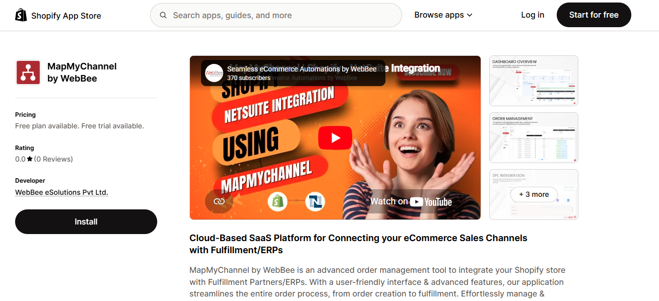 MapMyChannel By Webbee