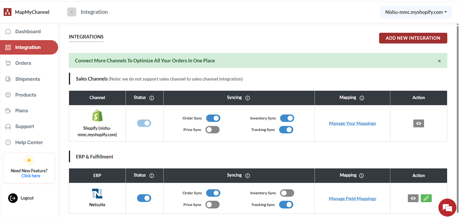 MapMyChannel Dashboard