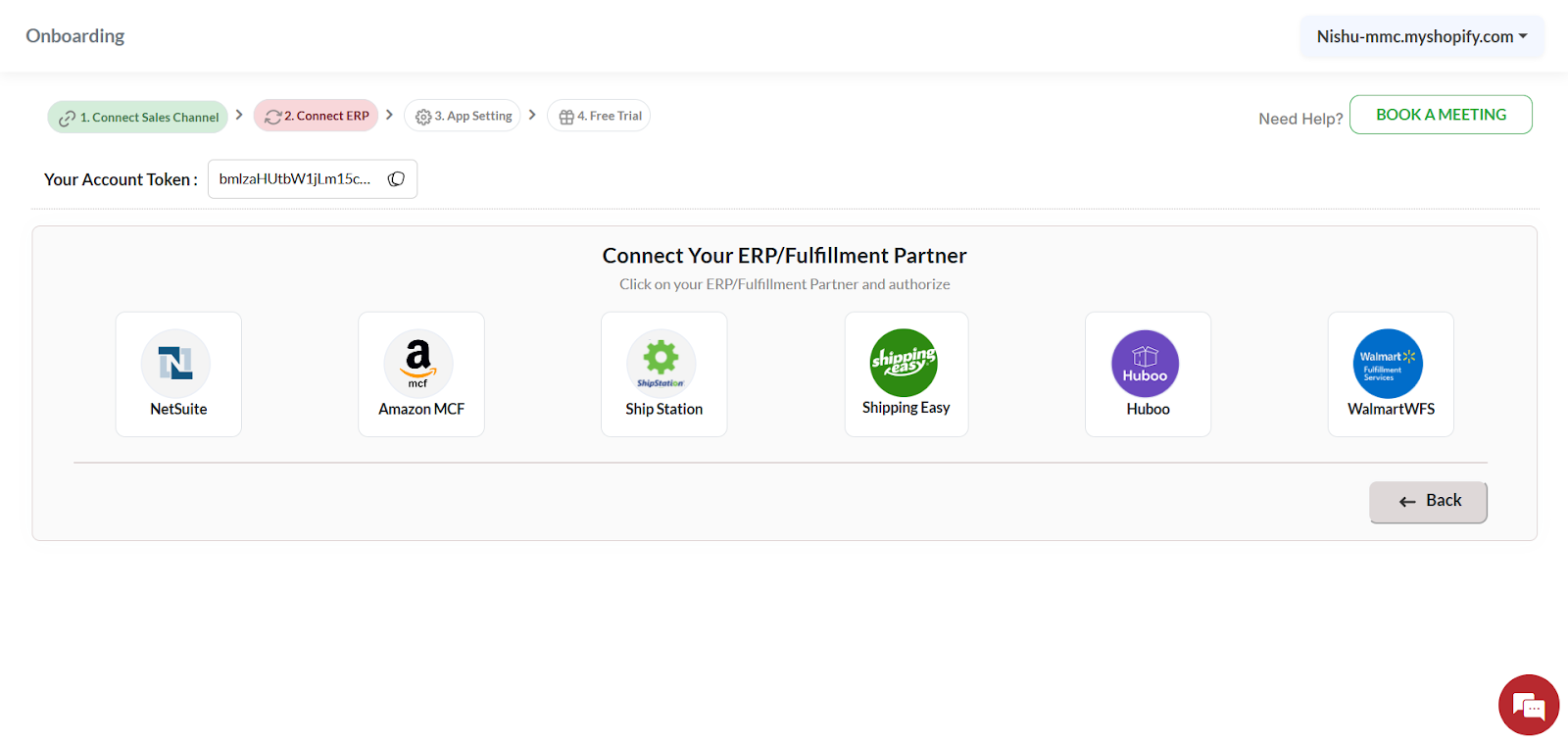 New User - Connect with fulfillment/ERP