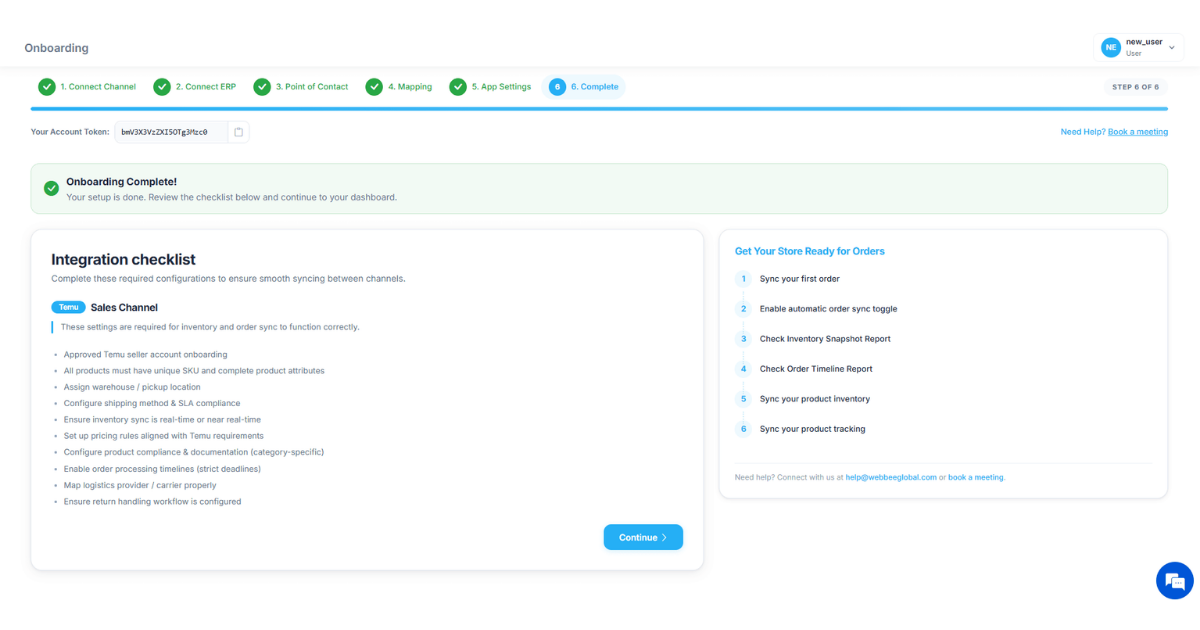 Onboarding Complete