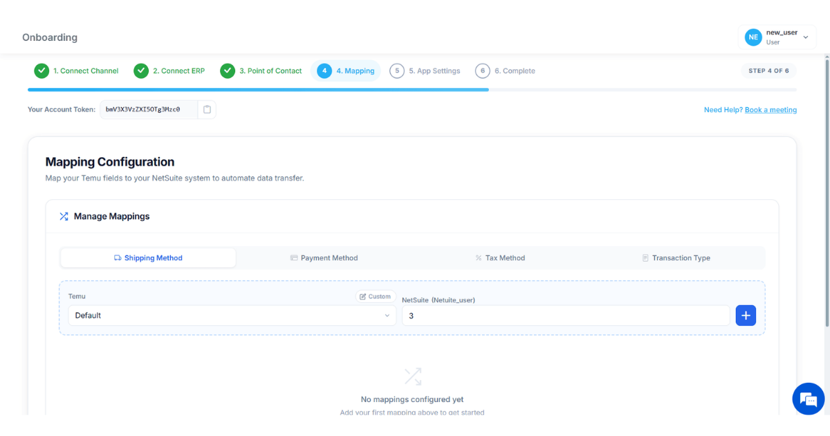 Configure the Mapping
