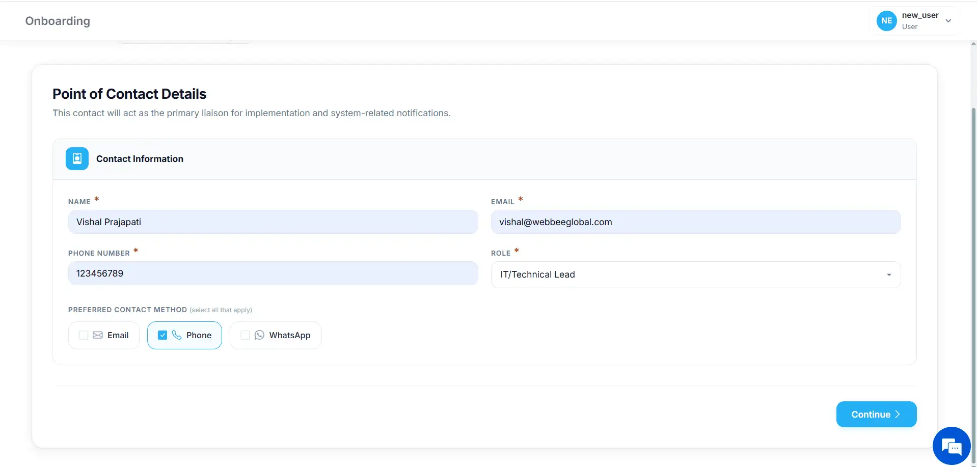 Add your contact details
