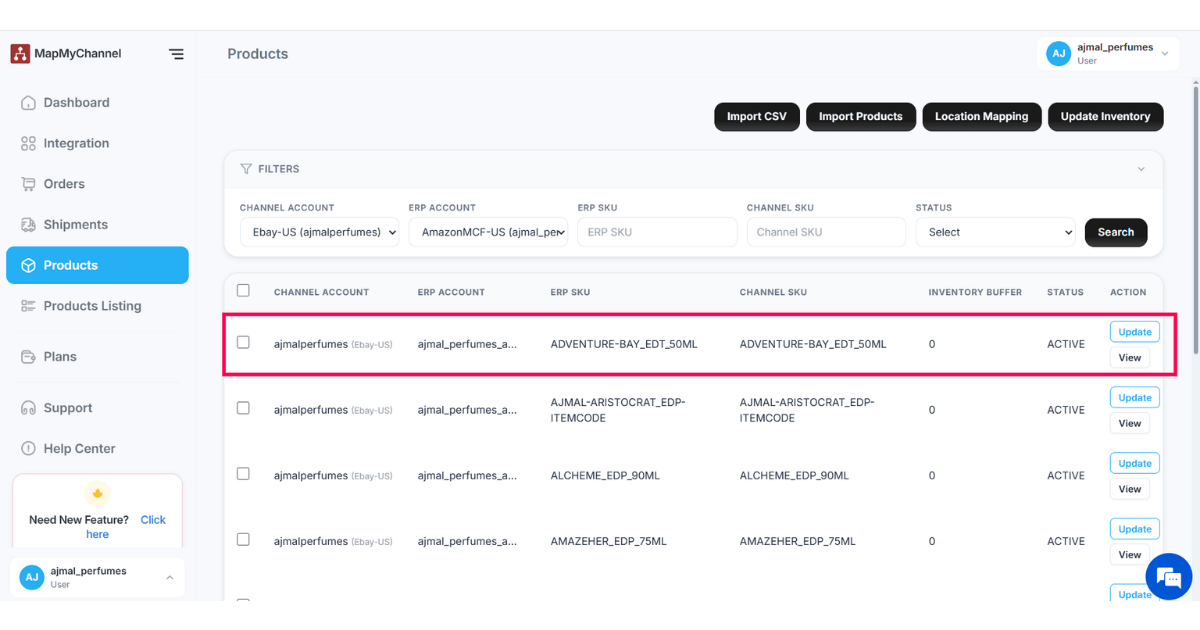 Review and Manage SKU Mappings