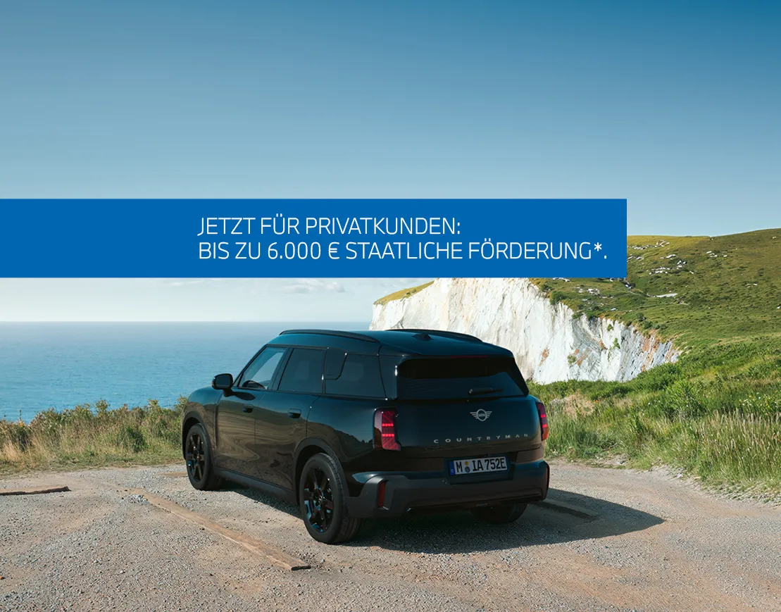 MINI Flotte für Gewerbekunden vor blauer Wand – in der MOTORHEIMAT Wagner-Schwarz in Kirchseeon, Traunstein, Altenmarkt, Wasserburg und Oberhaching