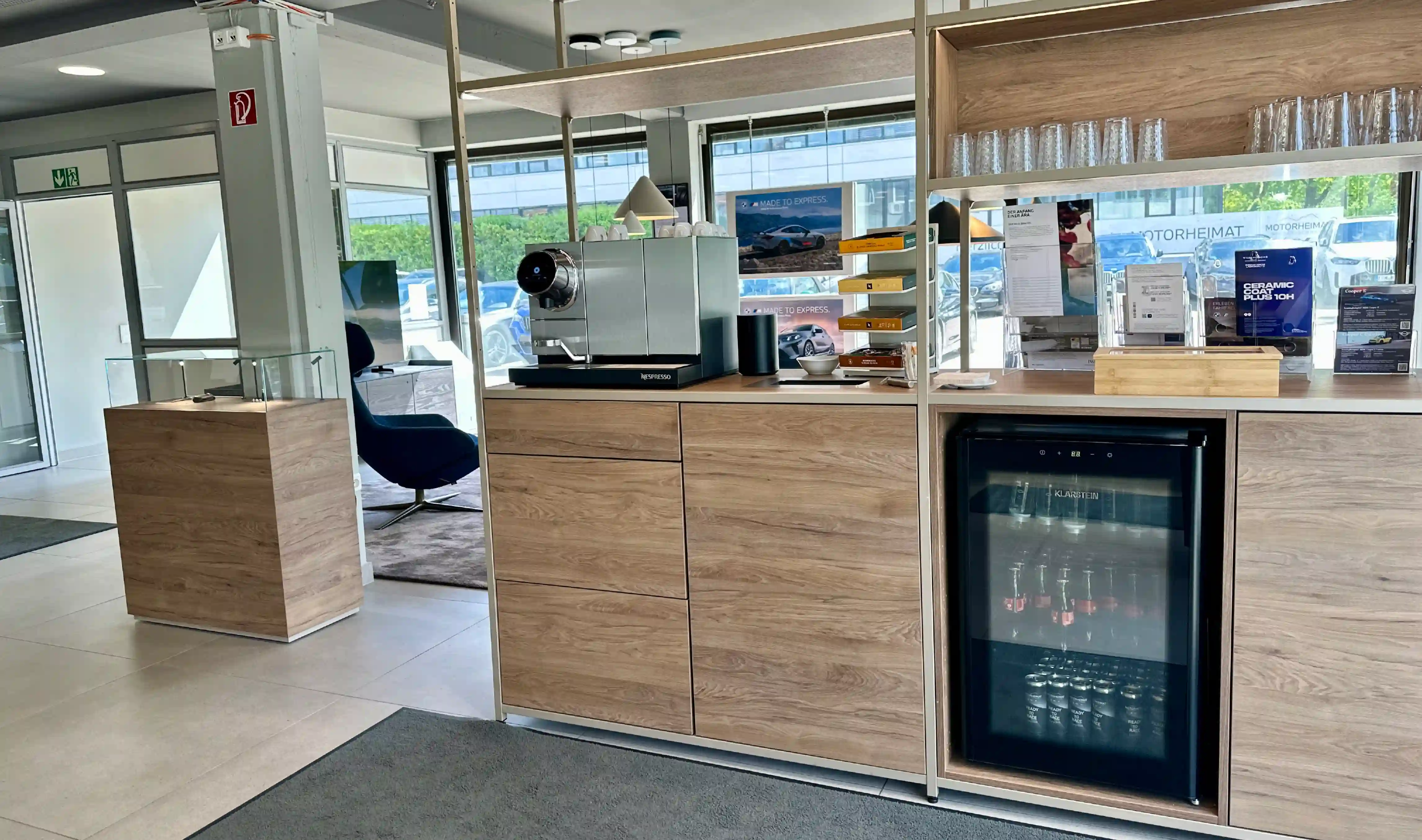 Kaffeeecke in der MOTORHEIMAT Oberhaching
