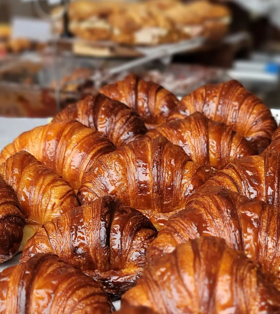 Fresh croissants at Marram – beachfront breakfast in Montauk, on Long Island.