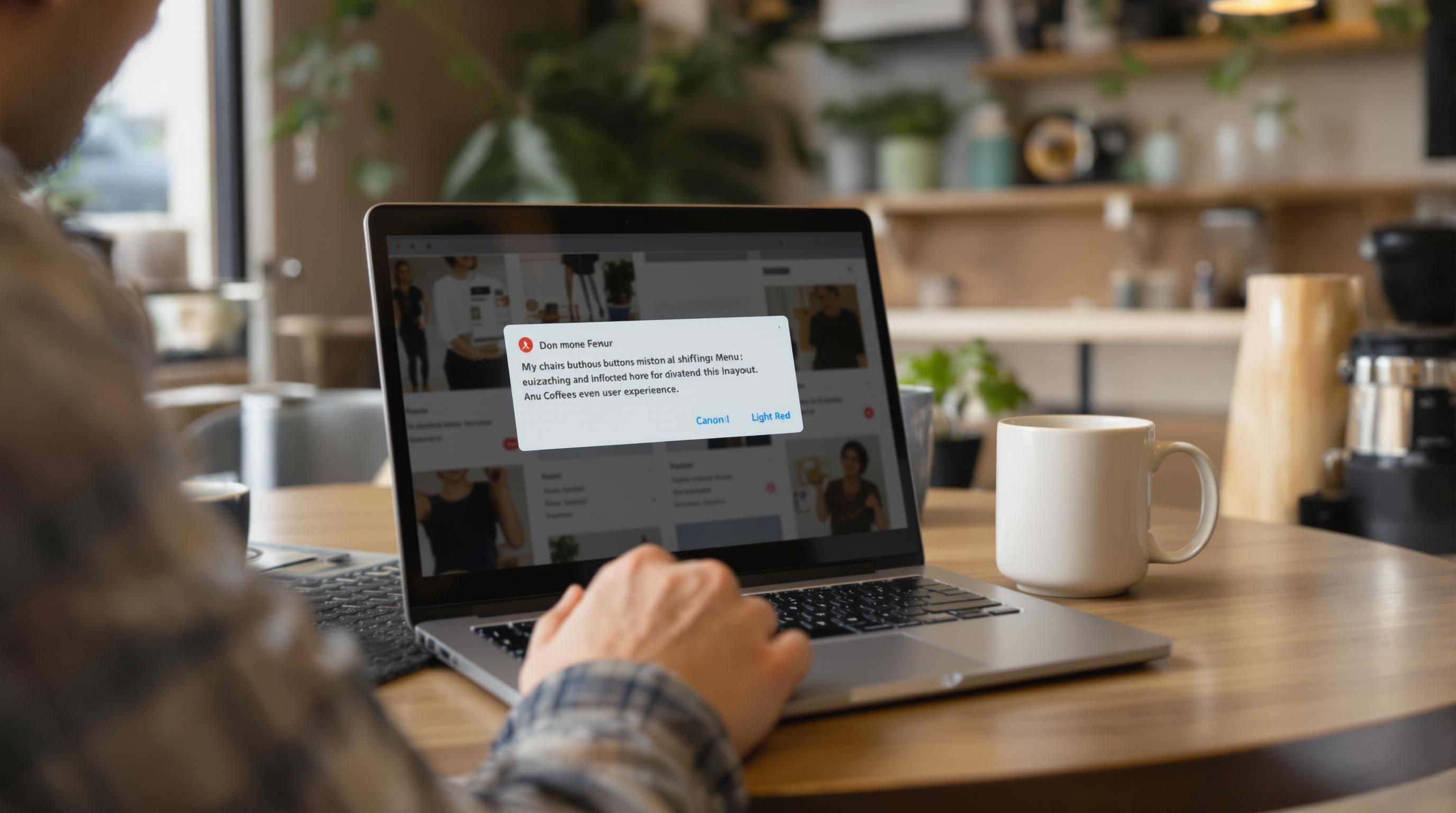 User confused by inconsistent website UI, notification says 'ขาดความสอดคล้อง'