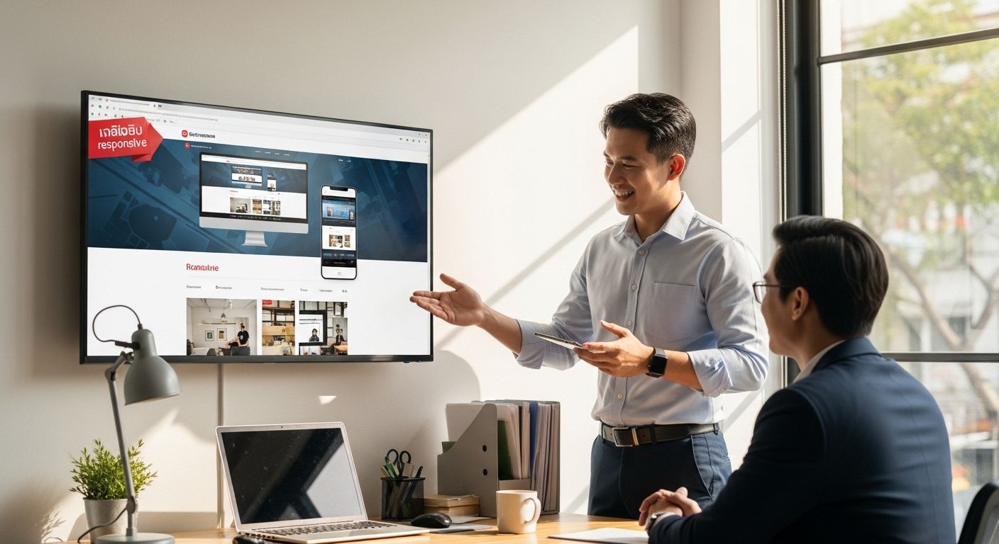web developer client responsive website Thailand