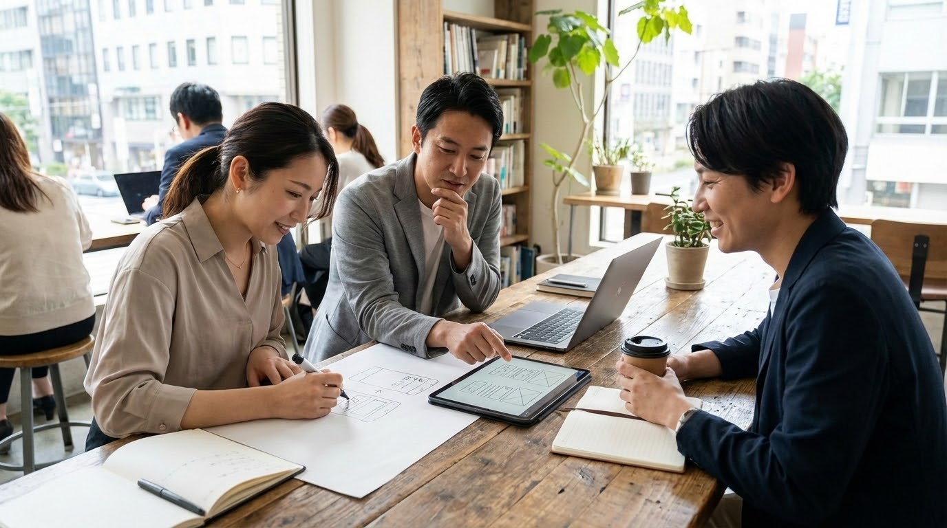 ภาพอธิบายขั้นตอนพื้นฐานในการสร้างเว็บไซต์รวมถึงเครื่องมือและองค์ประกอบที่จำเป็น