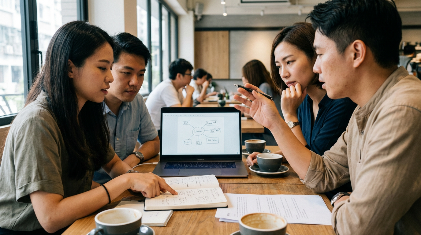 ภาพอธิบายแนวคิดพื้นฐานเกี่ยวกับการเพิ่มประสิทธิภาพเว็บไซต์ โดยมีกราฟและสัญลักษณ์ที่เกี่ยวข้อง