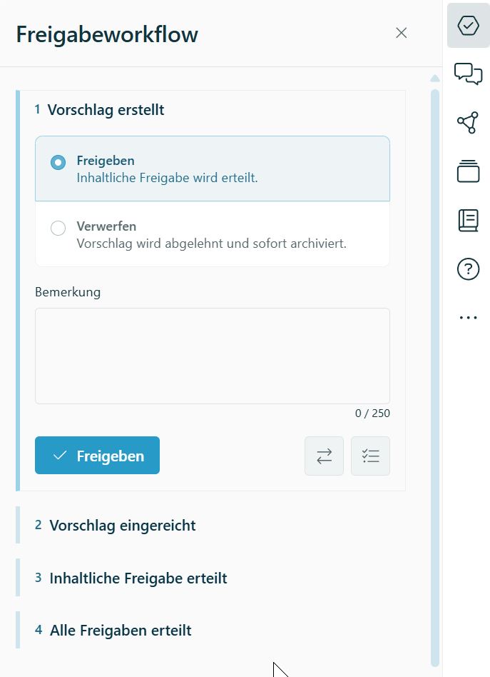 Sicherer Freigabeworkflow