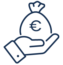 Head of Finance, Modell Aachen, Hand mit Geldsack 