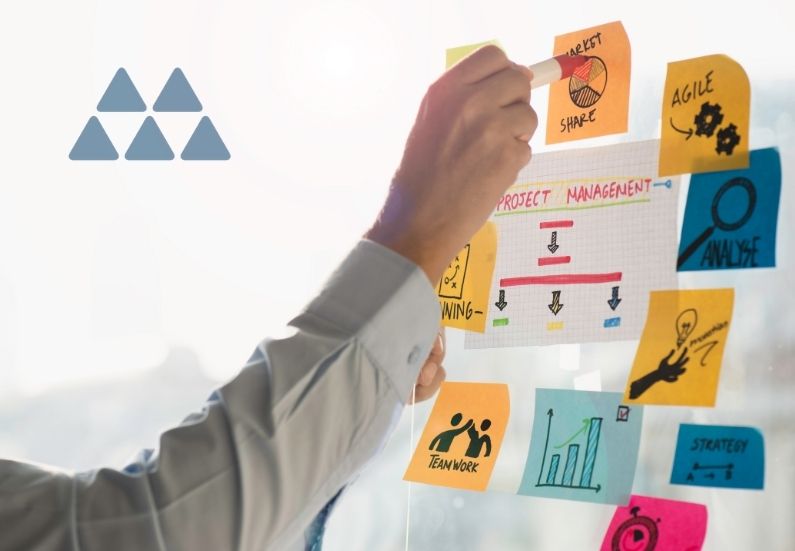 Mann Hand Post-It Change Management