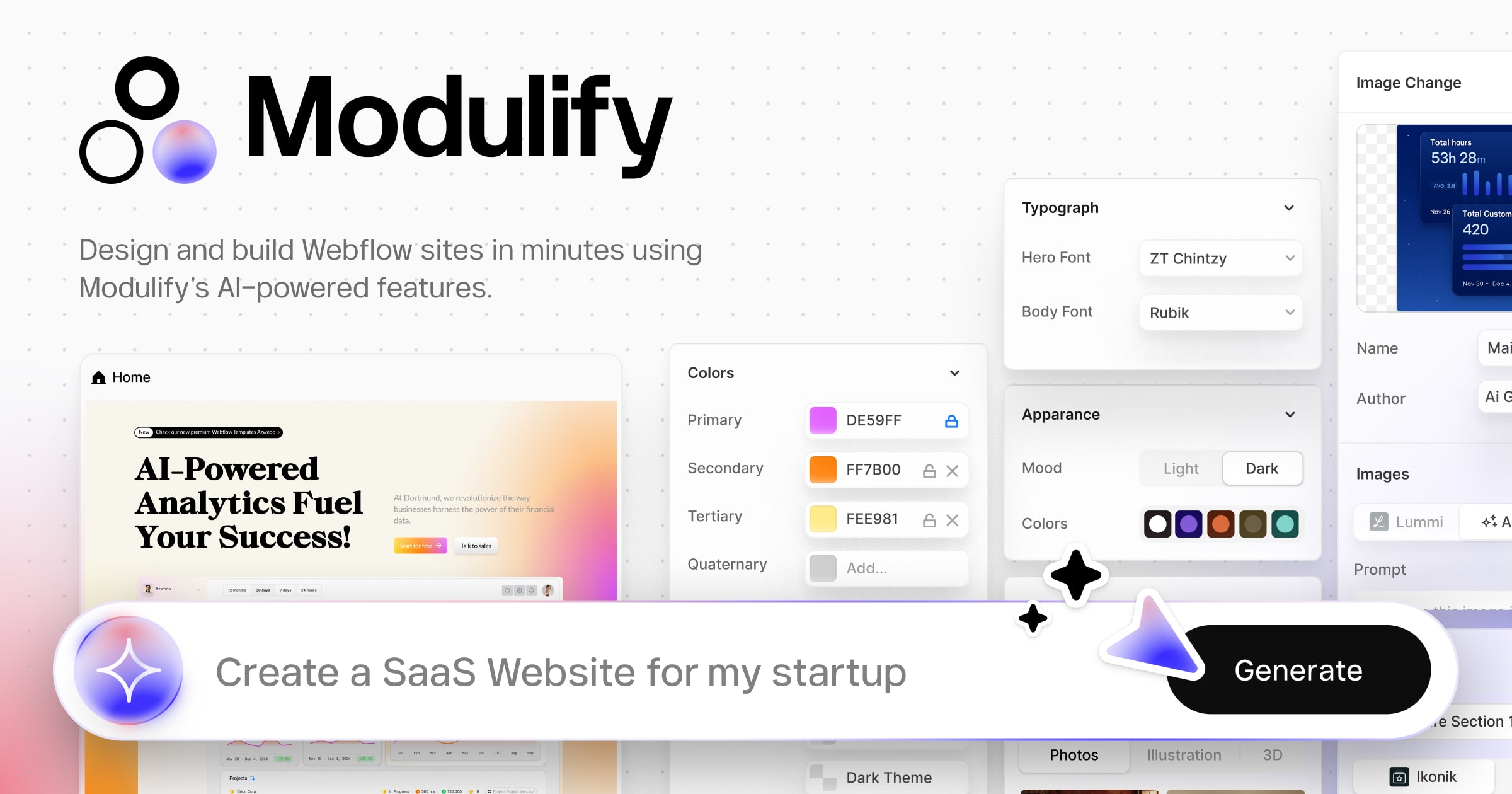 Modulify – Fastest AI Website Builder for Webflow