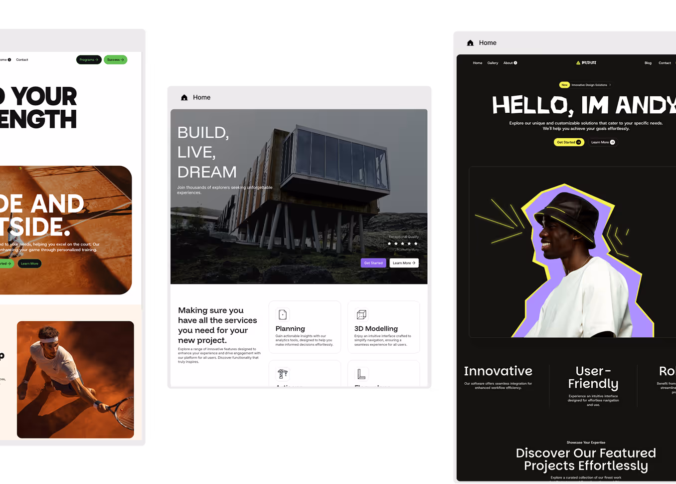 Modulify showcases to start designing easier and faster