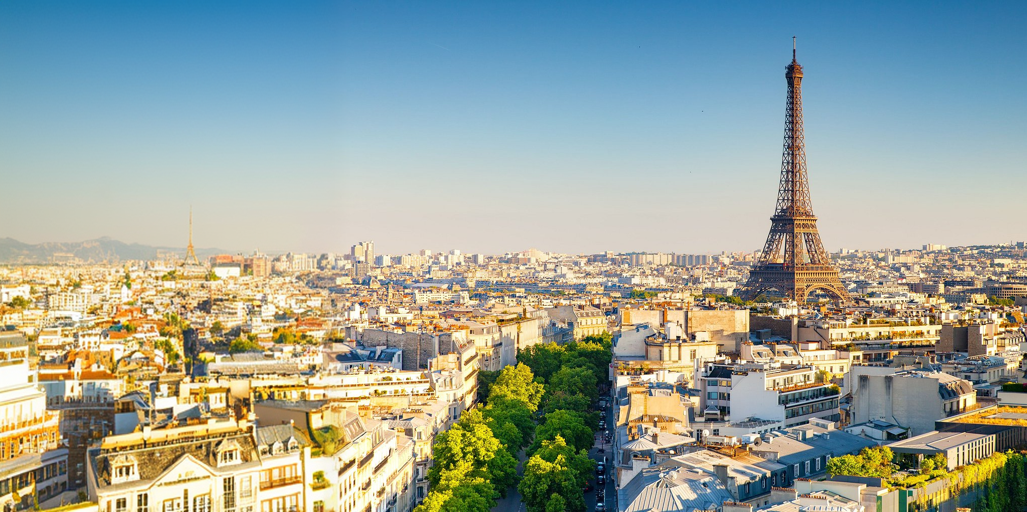 Paris skyline with the Eiffel Tower
