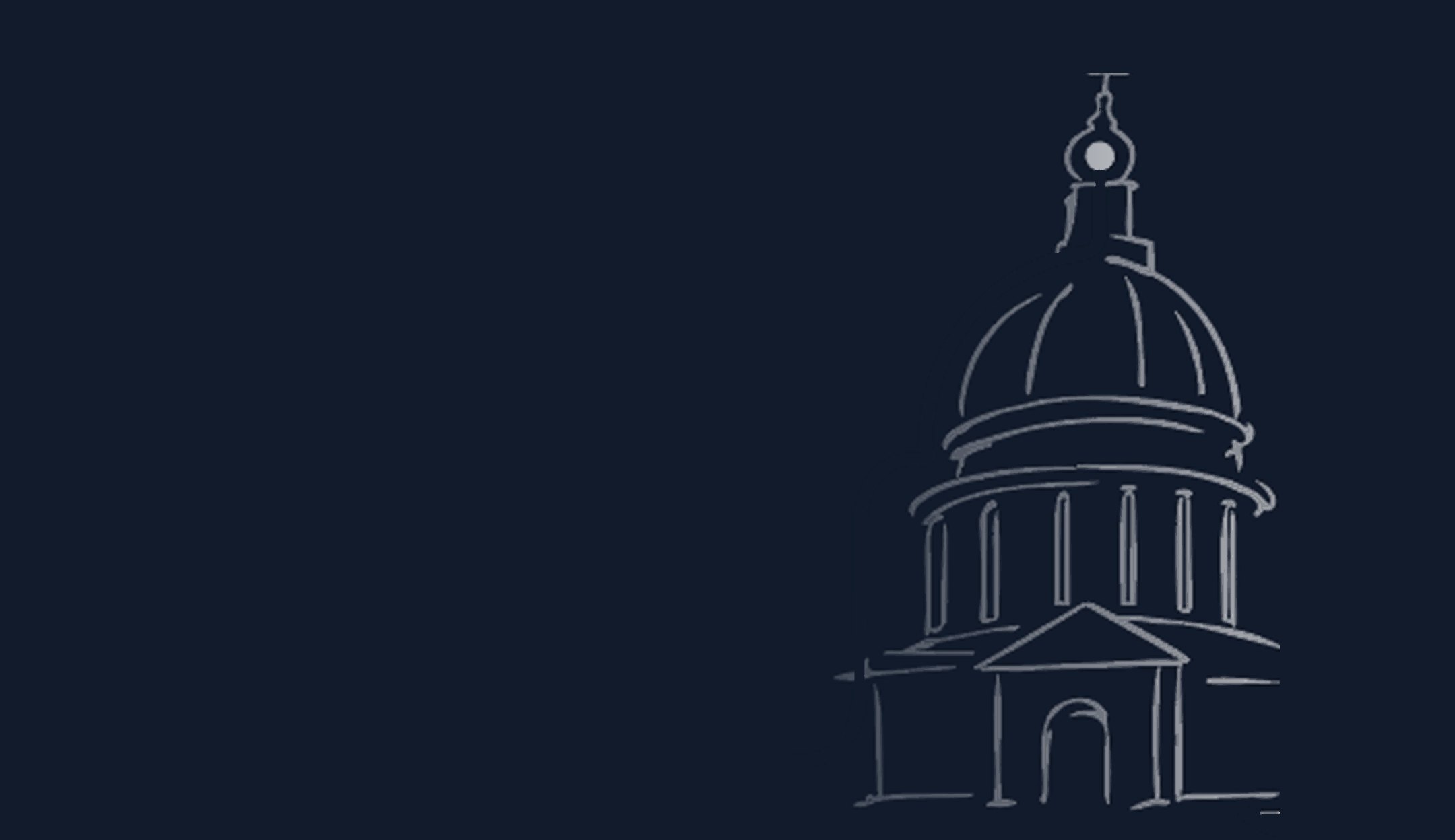 Line drawing of St Paul's Cathedral, London