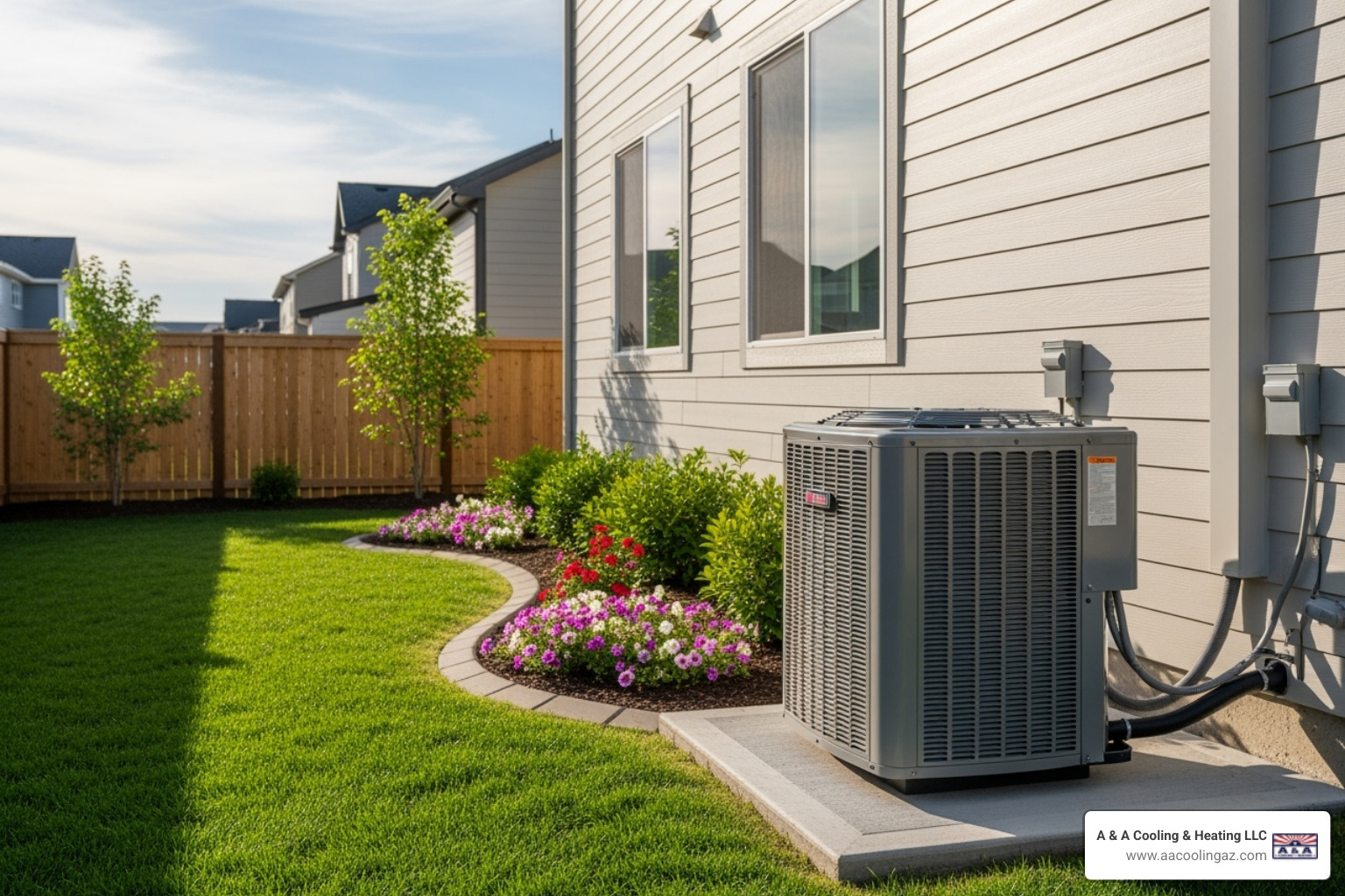 modern, high-efficiency outdoor AC unit - ac installation mesa