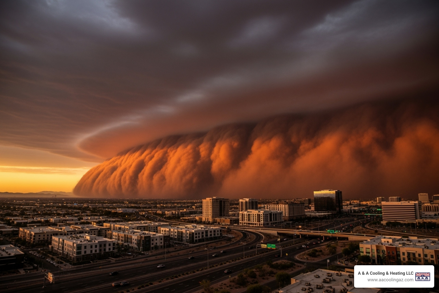 Dust storm in Scottsdale - AC coil cleaning Scottsdale