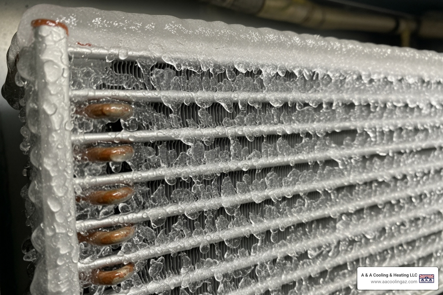 Frozen evaporator coil - AC coil cleaning Scottsdale