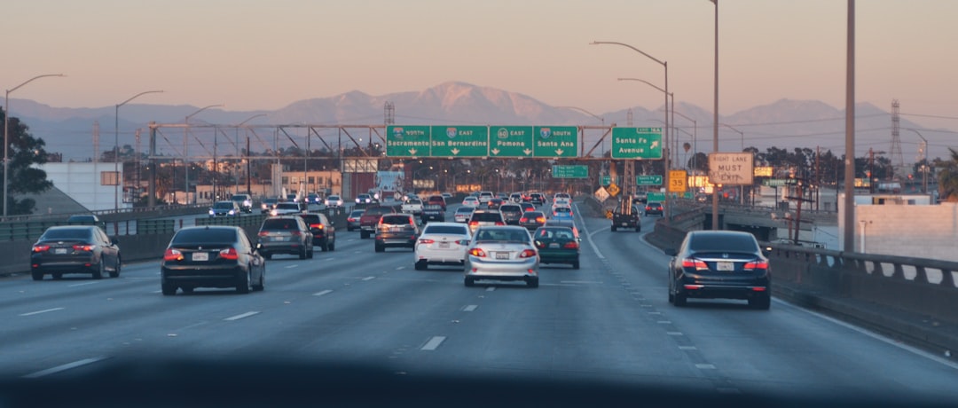 Freeway traffic in the Phoenix metro area - Air quality Mesa AZ Freeway traffic in the Phoenix metro area - Air quality Mesa AZ