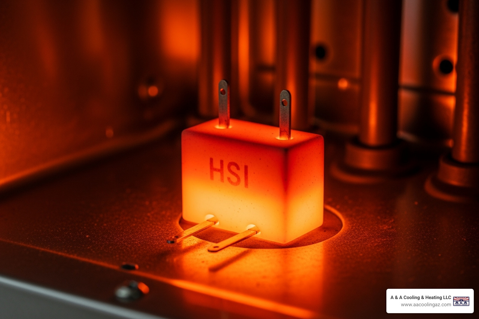 a glowing hot surface ignitor - furnace won't heat