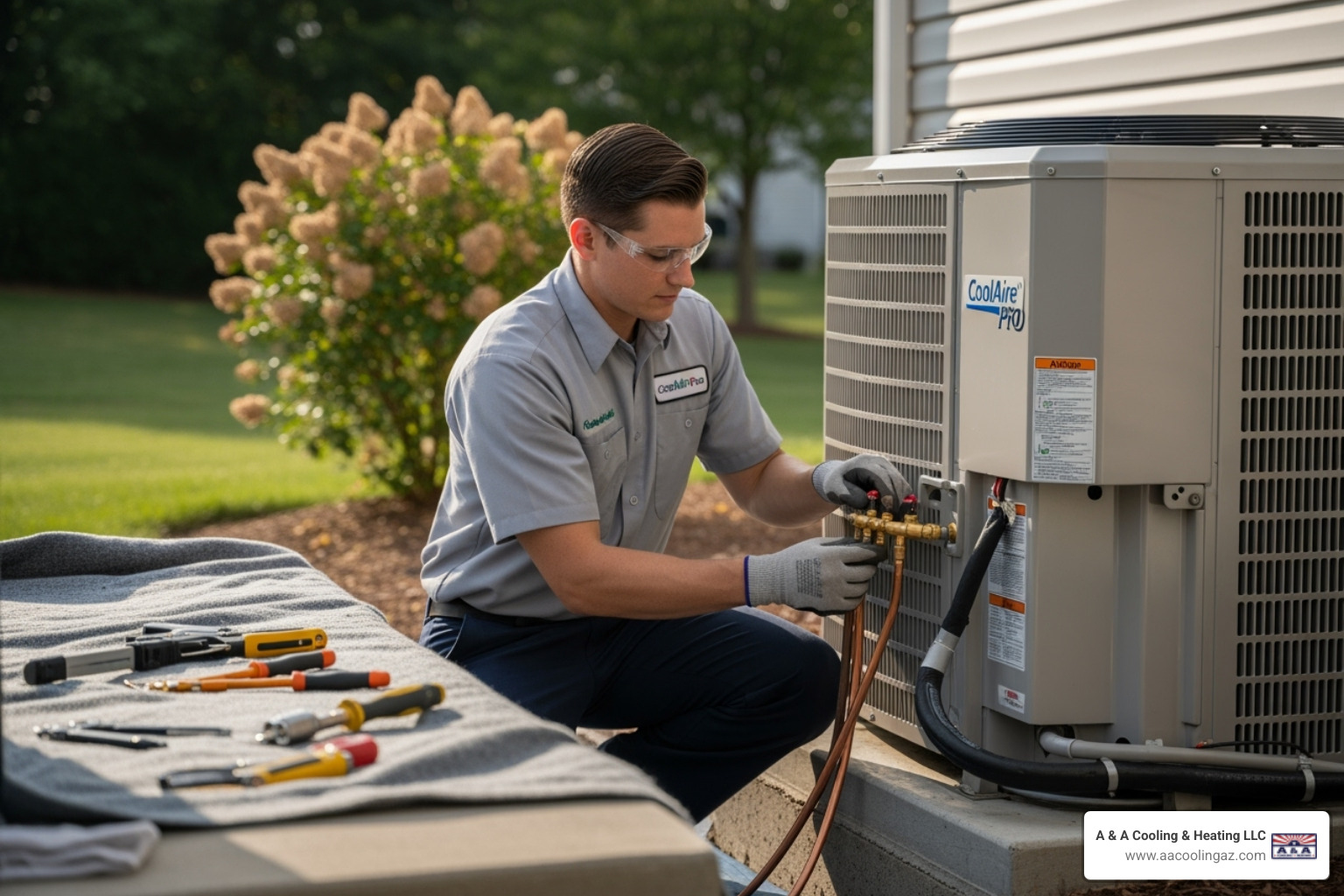 Clean and professional AC installation in progress - ac installation gilbert