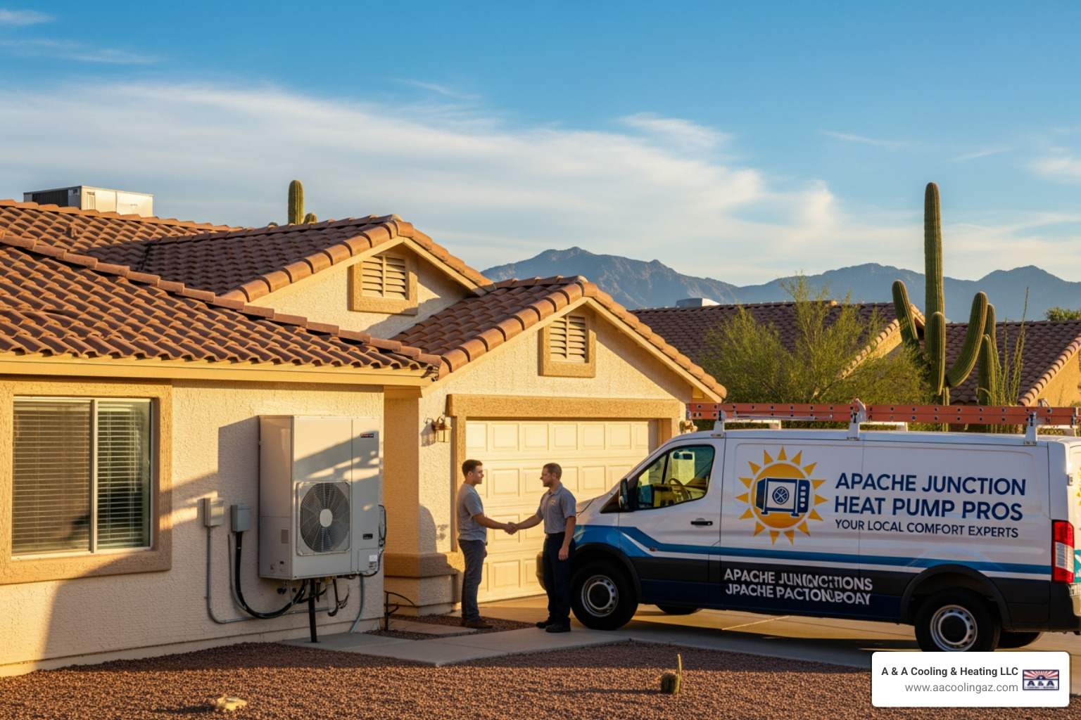 diagram showing a heat pump's dual function - I need to find a company for heat pump installation in Apache Junction.