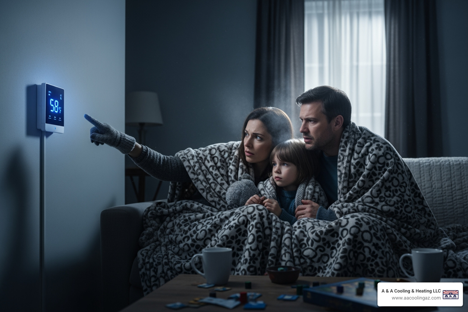 My heater is out and it's cold. Who offers emergency heating service in Glendale?