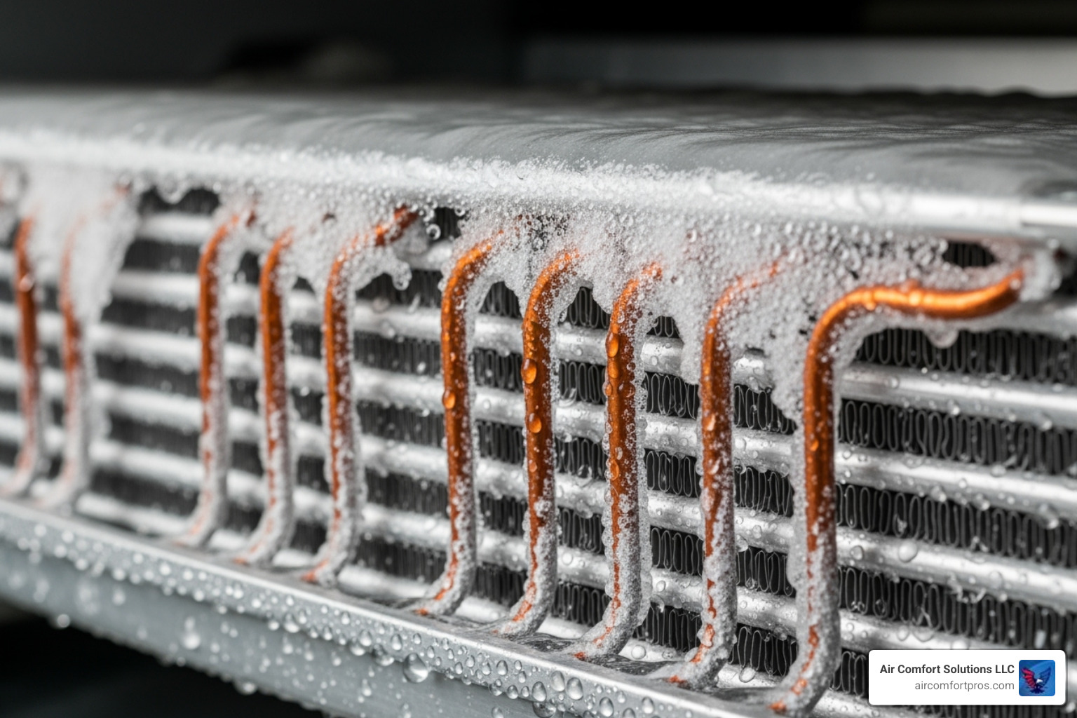 frozen evaporator coil - Condenser coil repair