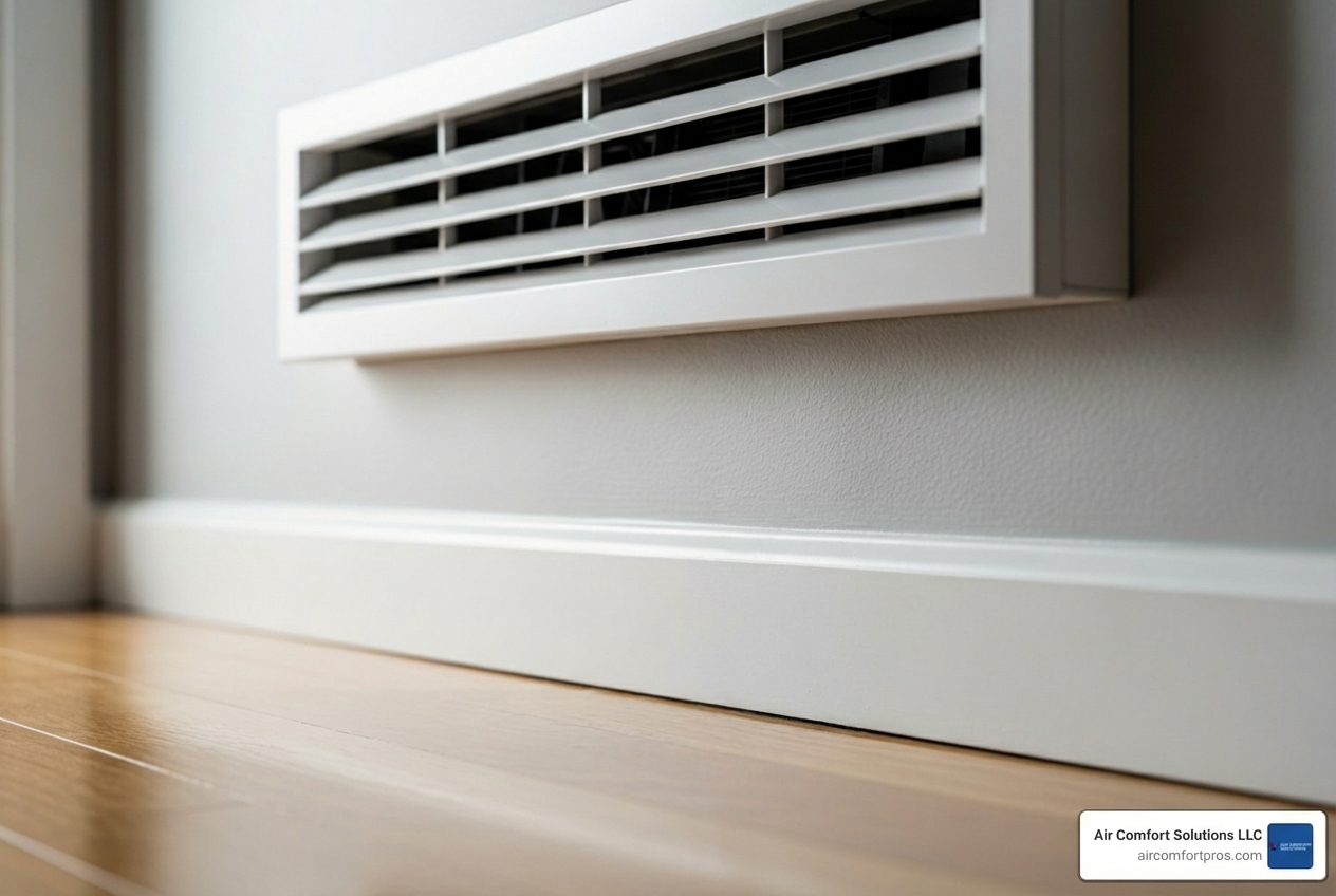 infographic showing key signs your AC needs service including weak airflow, warm air from vents, high humidity indoors, visible leaks or moisture, frequent on-off cycling, and unusual grinding or squealing noises - ac service affordable in spring, tx