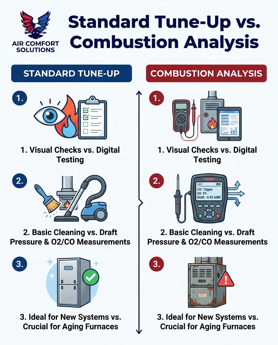 Standard Tune-Up vs. Combustion Analysis