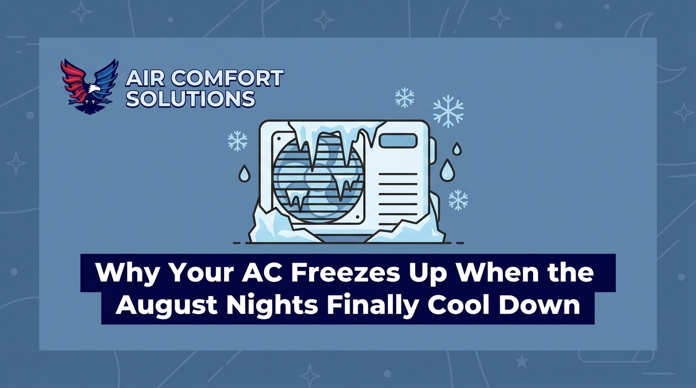 Why Your AC Freezes Up When the August Nights Finally Cool Down