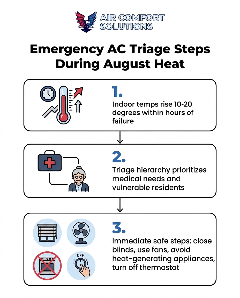 Emergency AC Triage Steps During August Heat