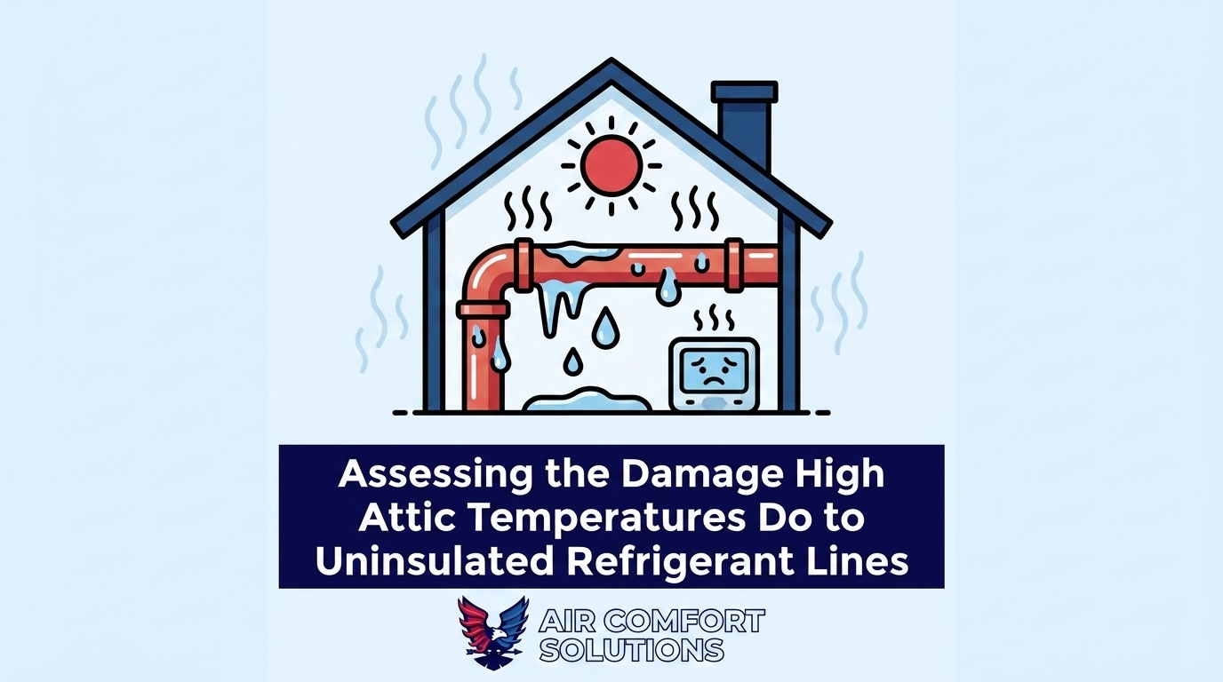 Assessing the Damage High Attic Temperatures Do to Uninsulated Refrigerant Lines
