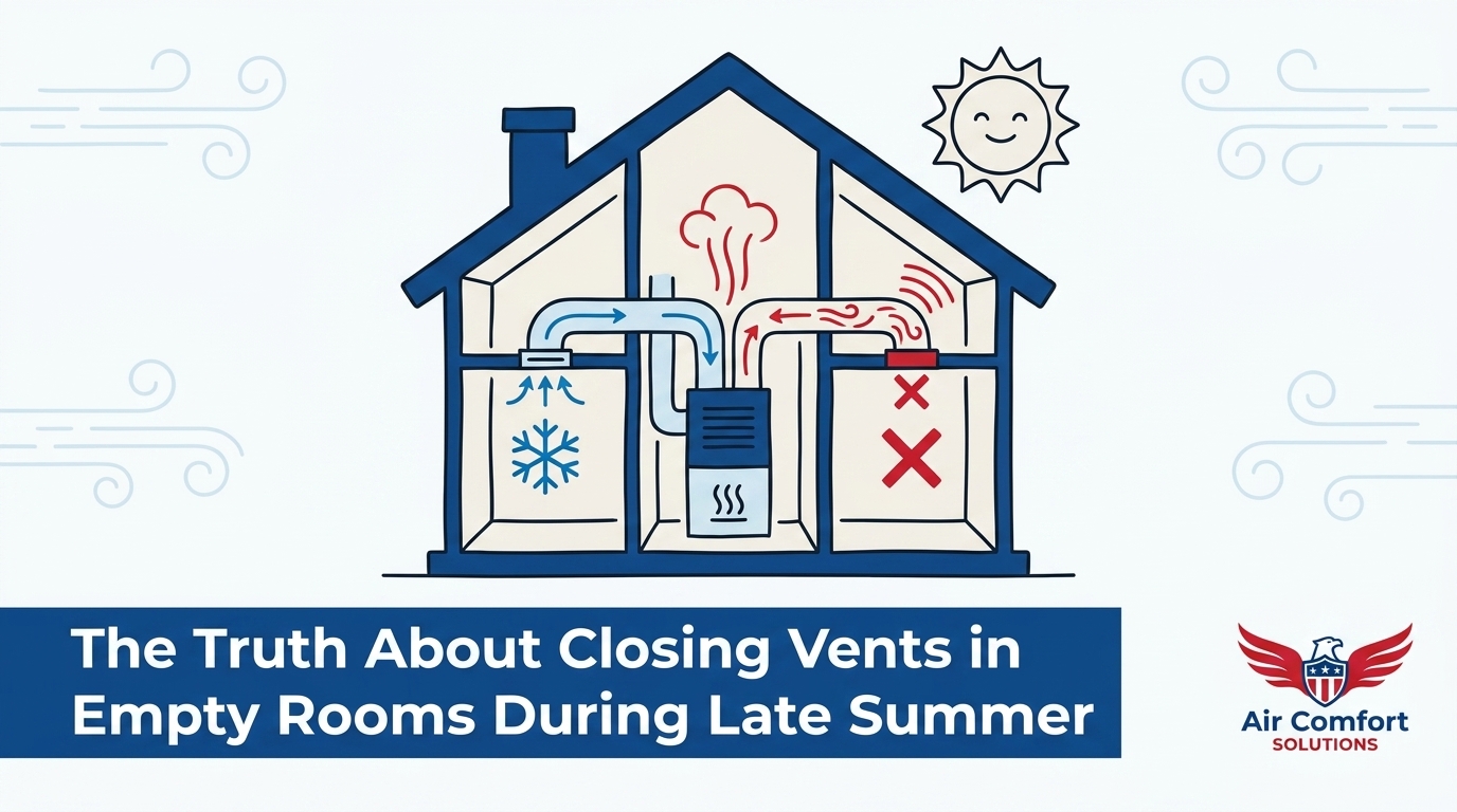 The Truth About Closing Vents in Empty Rooms During Late Summer