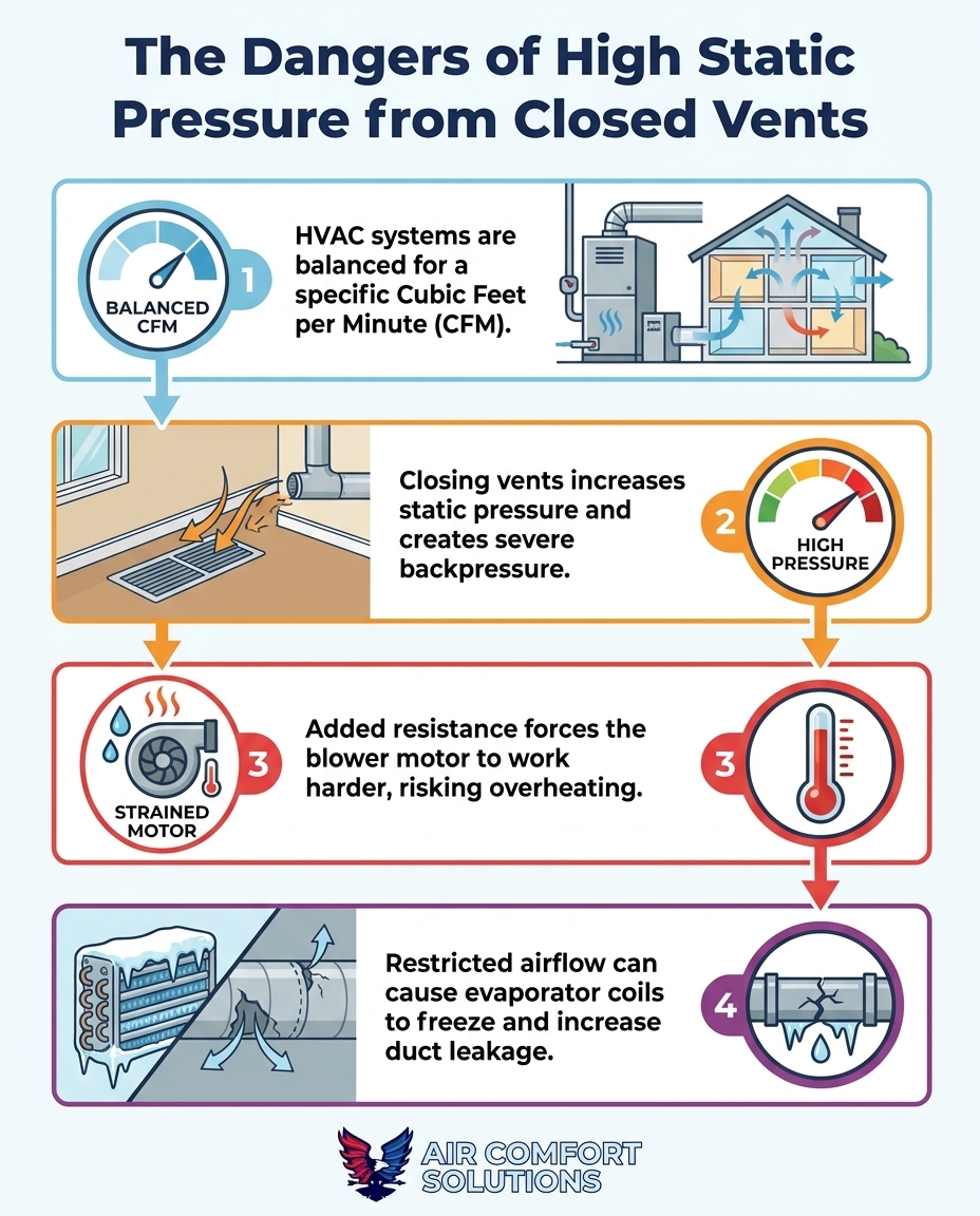 The Dangers of High Static Pressure from Closed Vents