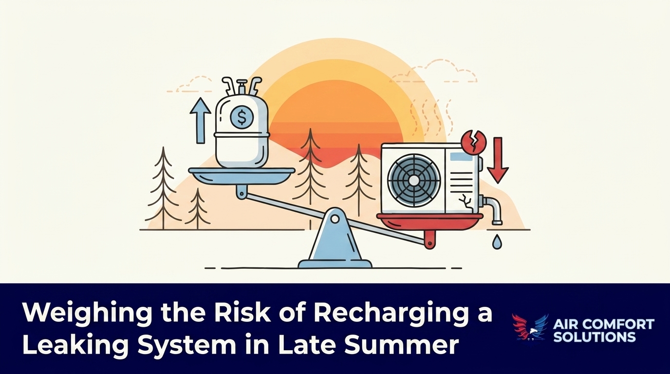 Weighing the Risk of Recharging a Leaking System in Late Summer