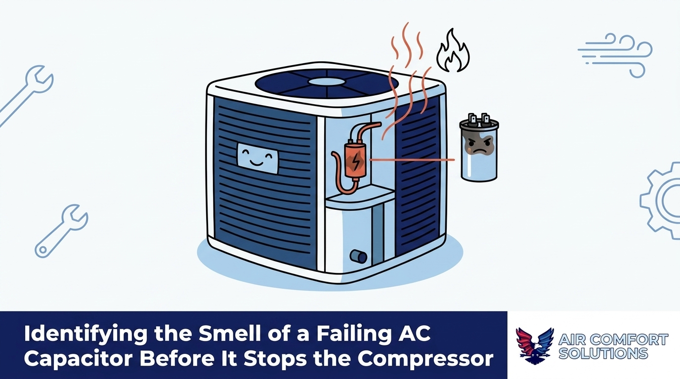 Identifying the Smell of a Failing AC Capacitor Before It Stops the Compressor