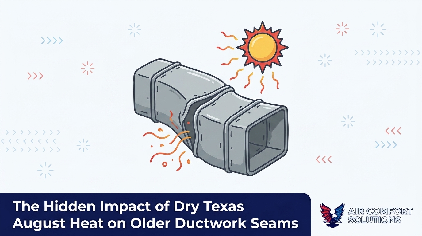 The Impact of Dry Texas August Heat on Older Ductwork Seams