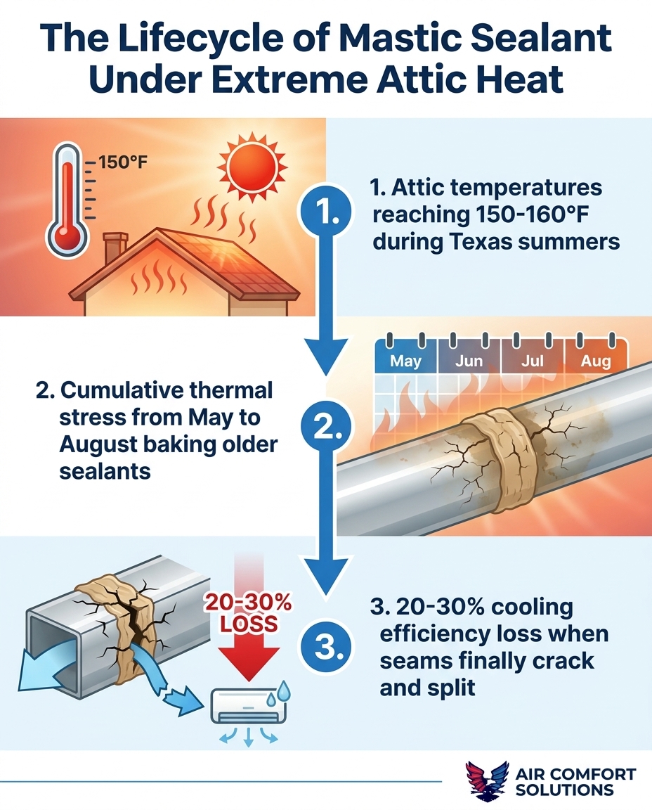 The Lifecycle of Mastic Sealant Under Extreme Attic Heat
