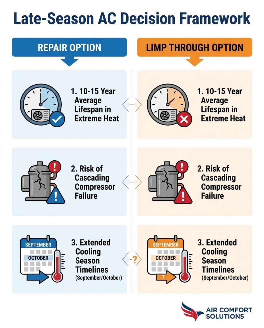 Late-Season AC Decision Framework