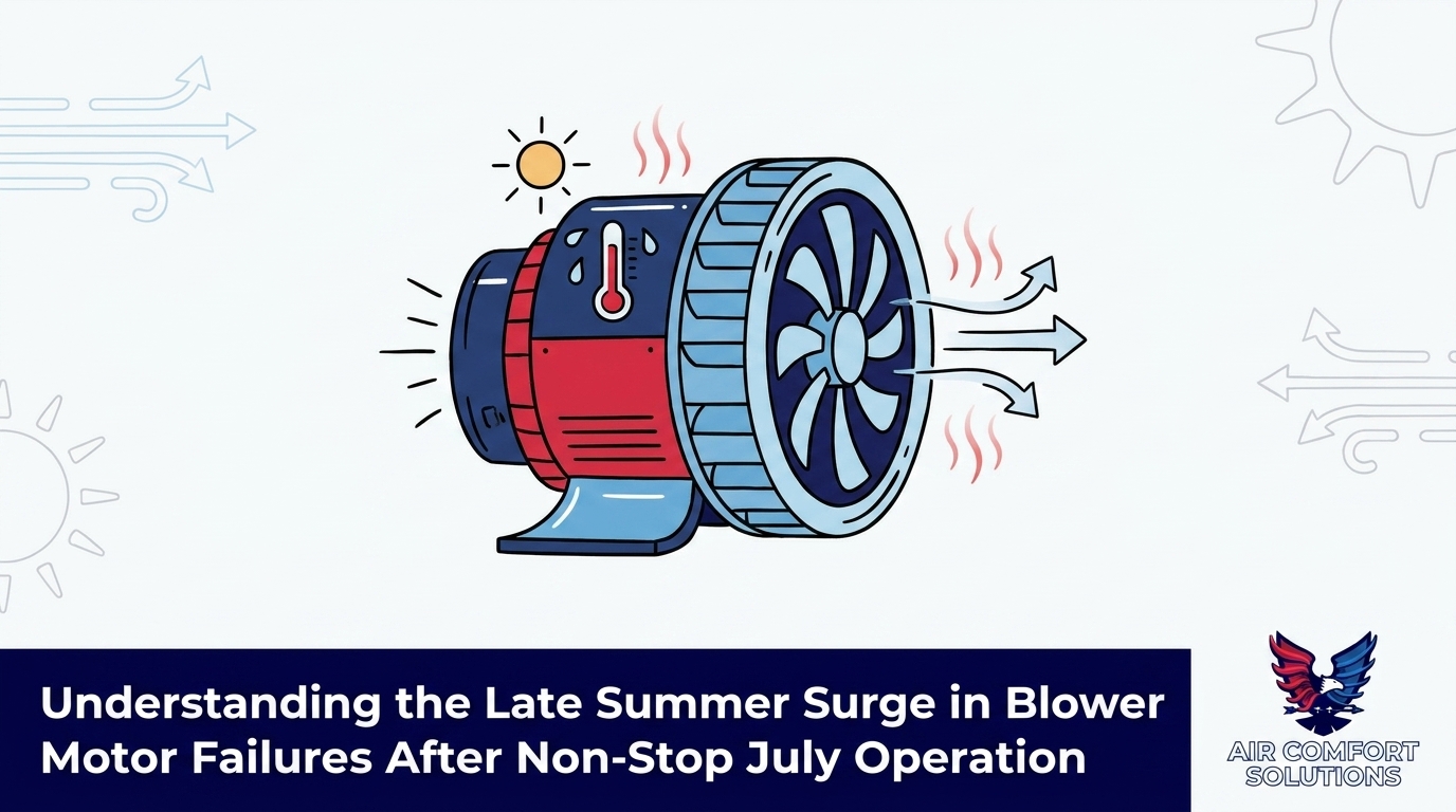 The Late Summer Surge in Blower Motor Failures After Non-Stop July Operation