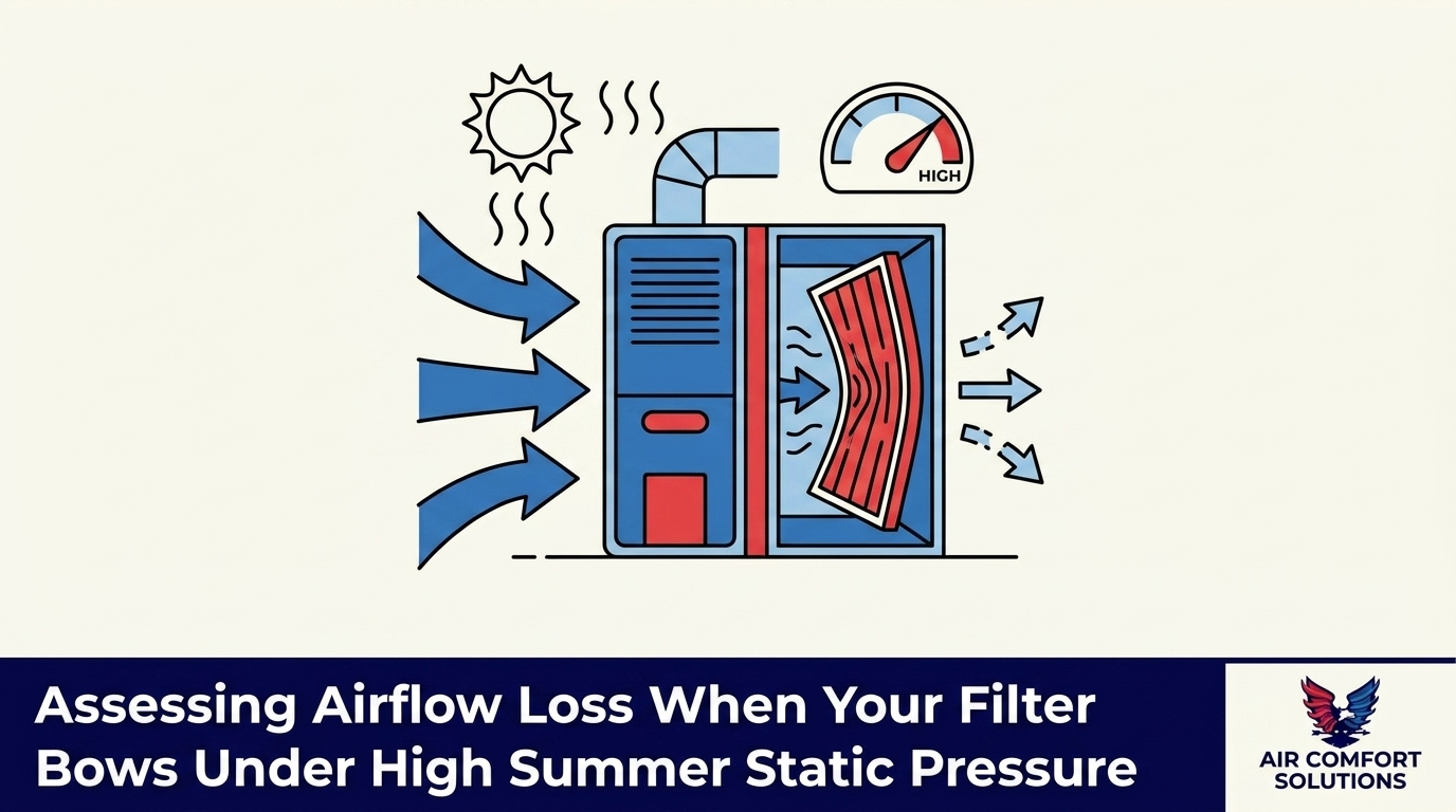 Assessing Airflow Loss When Your Filter Bows Under High Summer Static Pressure
