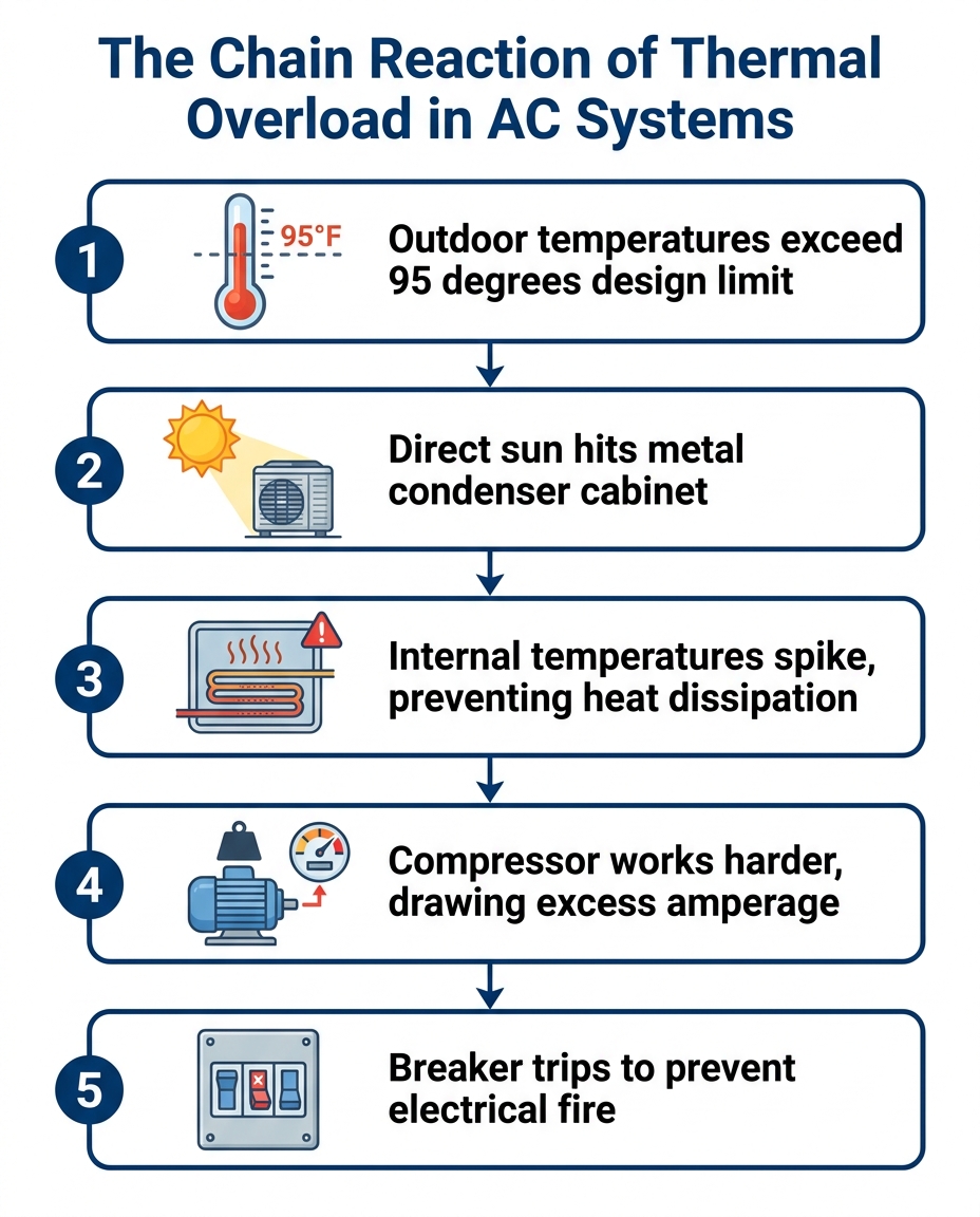 The Chain Reaction of Thermal Overload in AC Systems