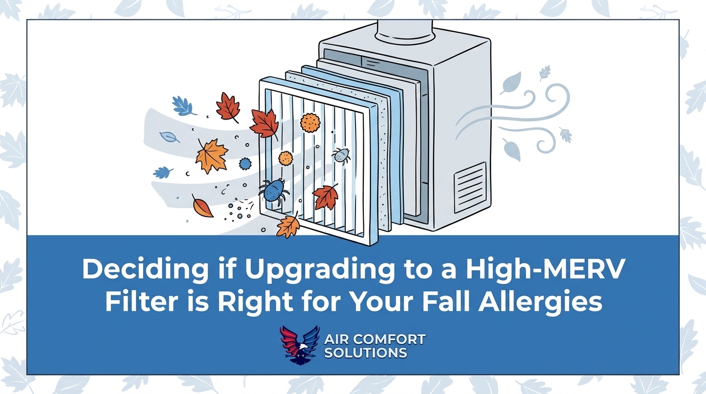 Deciding if Upgrading to a High-MERV Filter is Right for Your Fall Allergies