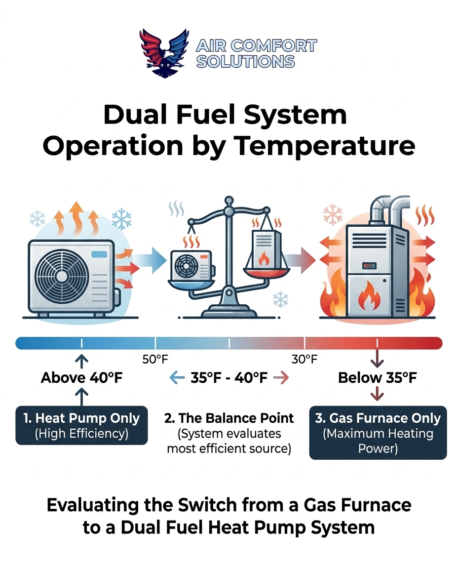 Dual Fuel System Operation by Temperature