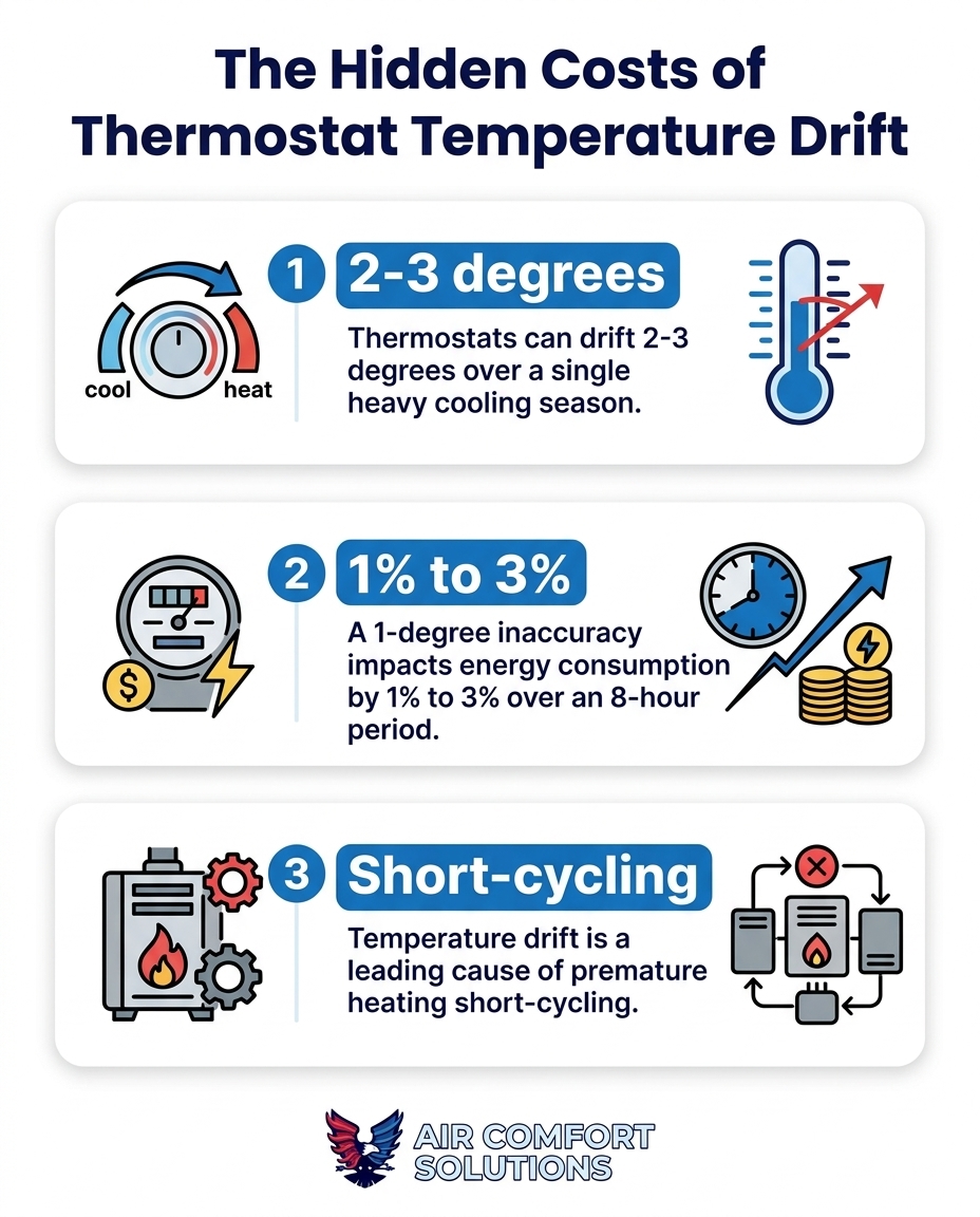 The Hidden Costs of Thermostat Temperature Drift