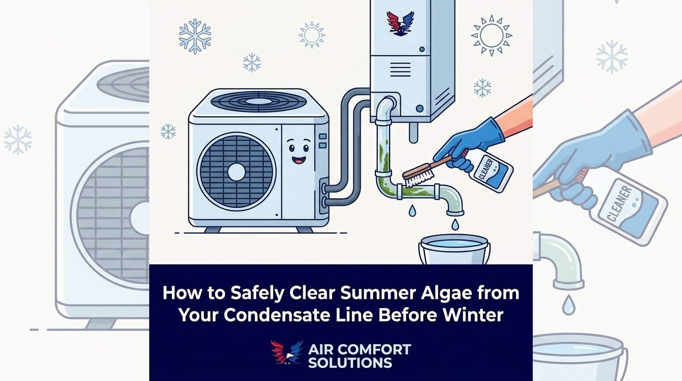 How to Safely Clear Summer Algae from Your Condensate Line Before Winter